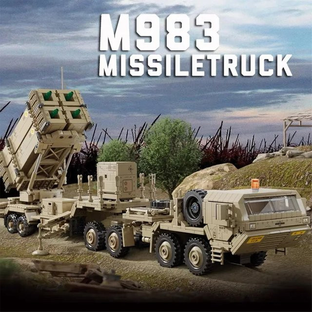 MOQIDODO MOC JLTV Gepanzertes Fahrzeug M983 Raketenfahrzeug Bausteine Spielzeug in Grau - Bild 1
