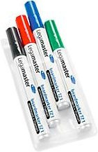 Legamaster Whiteboard- und Flipchartmarker TZ 1 Set mit 4 farblich sortierten Bullet-Spitzen in Schwarz, Rot, Blau und Grün - Bild 1
