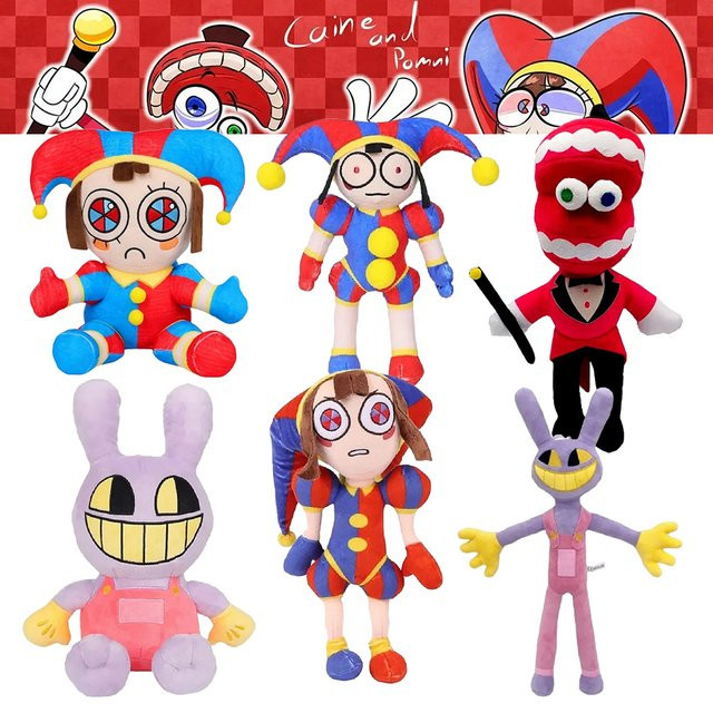 Bandai Amazing Digital Circus Pomni und Jax, Plüschtiere, 6 Stile - Bild 1