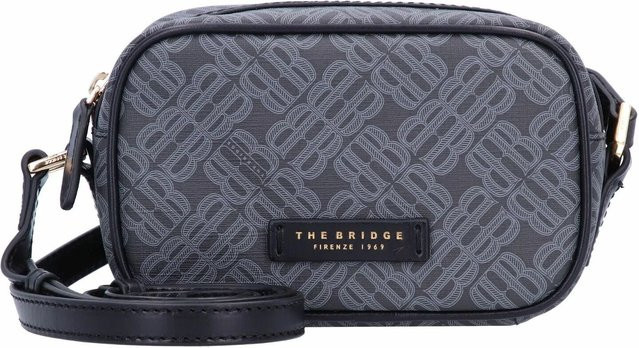 The Bridge Schultertasche Leder, Schwarz/Gold, Damen - Bild 1