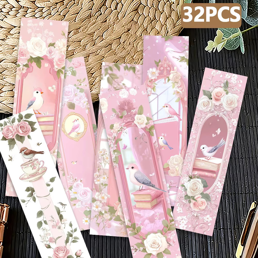 32 Stück Lesezeichen im Pink Dream-Stil aus Papier für den Schulanfang oder als Weihnachtsgeschenk - Bild 2