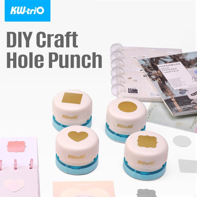 Kw-trio Craft Hole Punch Handgefertigter Papierstanzer für Scrapbooking und Bastelarbeiten aus Kunststoff - Bild 1