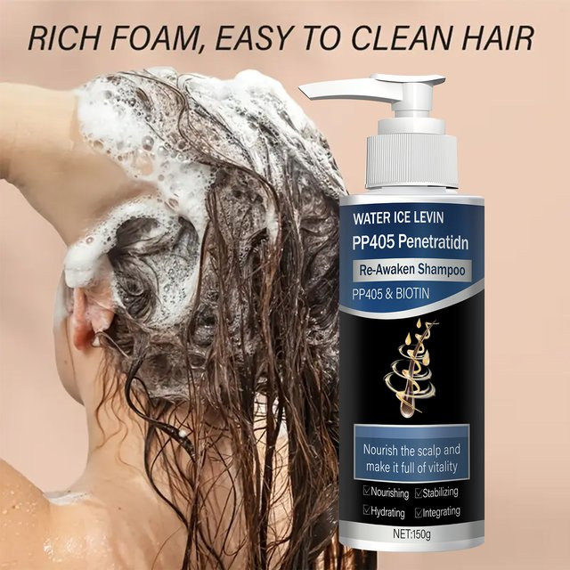 Water Ice Levin Shampoo mit Biotin, Keratin, Kollagen & Rosmarin - Bild 1