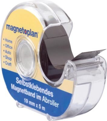 Selbstklebendes Magnetband von HOLTZ in Schwarz im Spender, Breite: 1,9 cm, Länge: 5 m - Bild 2