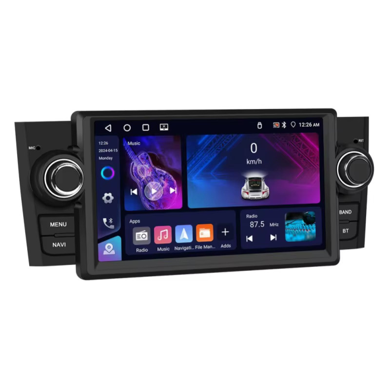 Podofo Carplay Android Auto Autoradio mit GPS und Bluetooth in Schwarz für FIAT Punto 2005-2009 und Linea 2007-2011 mit 4GB RAM und 64GB Speicher - Bild 7