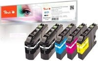 Brother Tinte Spar Pack Plus PI500-164 Inkjet Patronen Set in Schwarz, Cyan, Pink und Gelb sowie Multicolor für LC-121 DCPJ und MFCJ Drucker - Bild 1