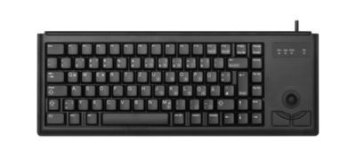 Cherry Compact-Keyboard G84-4400 USB Tastatur mit Trackball, QWERTZ Deutsch, Schwarz - Bild 2