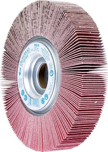 PFERD Lamellenschleifrad CO-COOL120 für Edelstahl, Farbe: Rot, Durchmesser: 150 mm, Breite: 15 mm, Bohrung: 25,4 mm - Bild 1