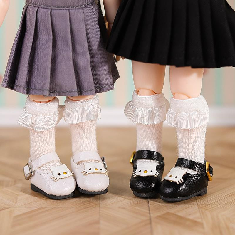 Yiran toy 1 OB11 Puppenuniform Katzen-Schuhe Zubehör 1/12 BJD Puppen Schuhe 2-teiliges Set - Bild 4