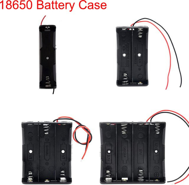 Mosizave DIY Kunststoff Batterie-Aufbewahrungskoffer für AA Batterien inklusive Kabel - Bild 1