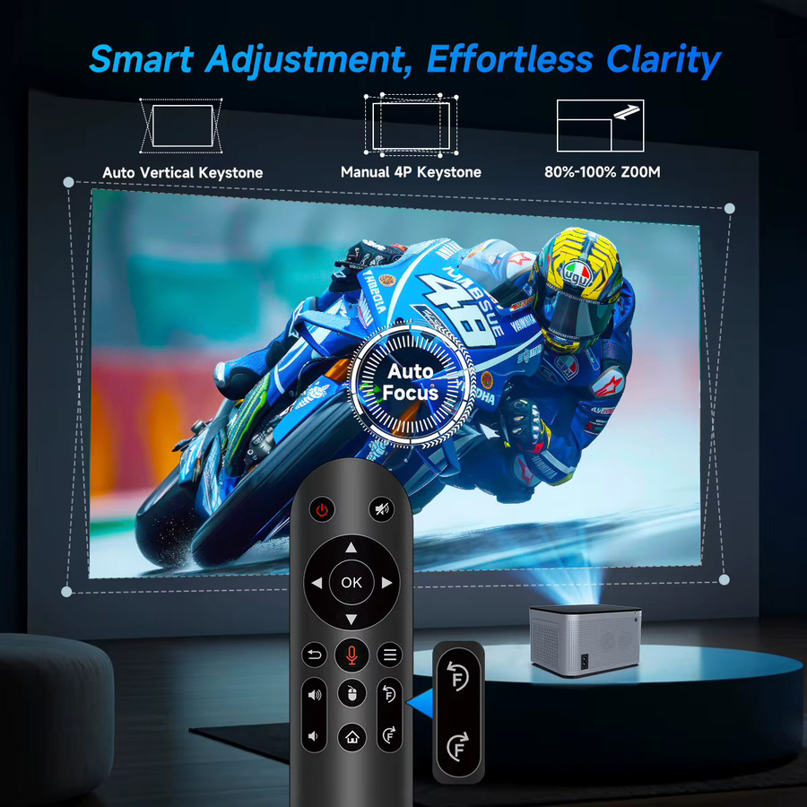 Magcubic Smart Projektor mit Android 11, 4K Unterstützung, Full HD 1080p, 580 ANSI, Wifi6 und Bluetooth 5.0 für dein Heimkino-Erlebnis - Bild 4