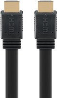 goobay High Speed HDMI 2.1 Flachkabel mit Ethernet/LAN in Schwarz für 8K / 60 Hz - Bild 1