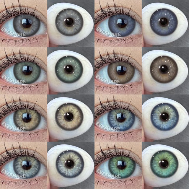 EYESHARE farbige Kontaktlinsen Jahreslinsen, blau - Bild 1