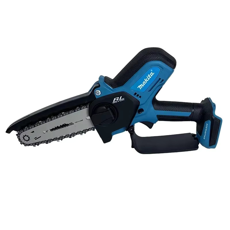 Makita 18V Akku-Kettensäge Mini Tragbare 6-Zoll Holzfällersäge Blau - Bild 5