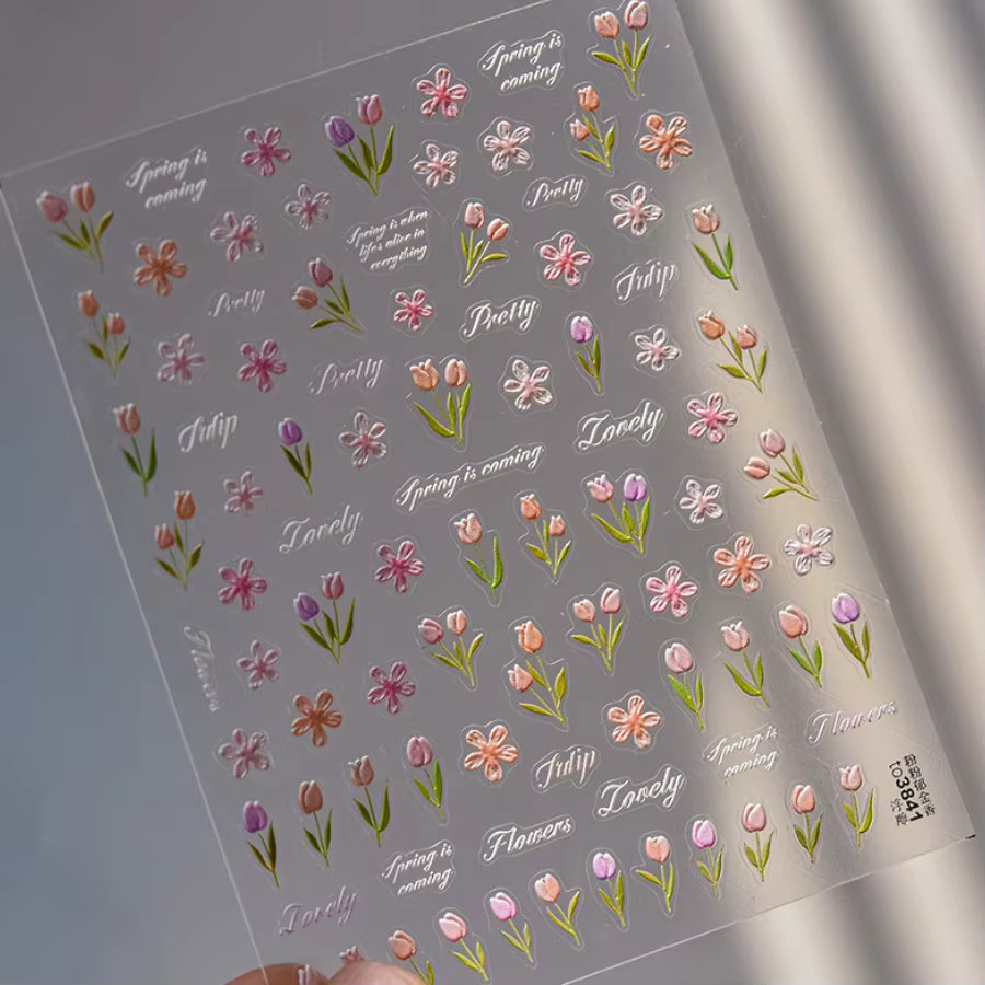 NAILFYOU Nagelaufkleber, Tulpe und Daisy, DIY Zubehör, Unisex - Bild 2