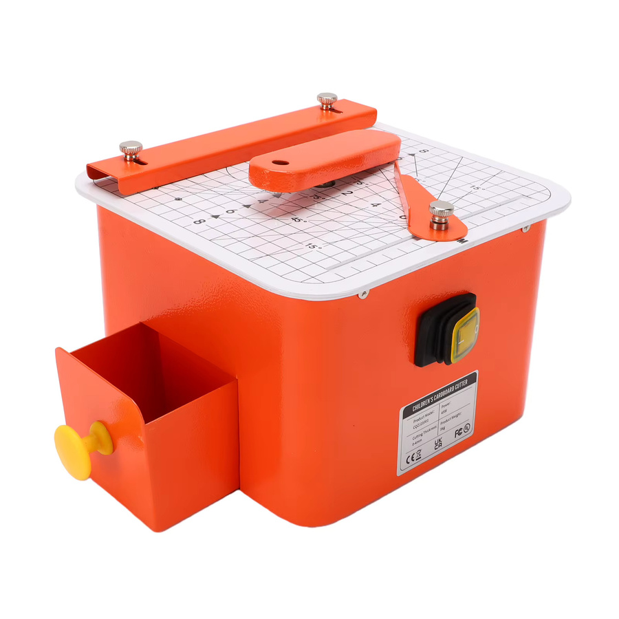 Elektrischer Kartonschneider in Orange für Bastelarbeiten und Kunstaktivitäten zu Hause oder im Klassenzimmer, B/T/H: 20,0 x 20,0 x 13,5 cm - Bild 2
