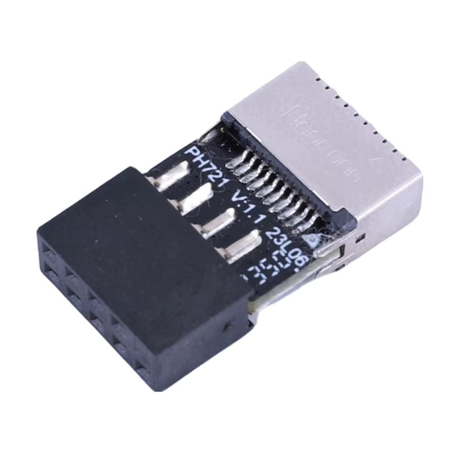 VODOOL USB 2.0 auf Type-E Adapter für USB-C Anschluss, 9-polige USB-2.0-Erweiterungskarte für Mac OS, Windows und Linux - Bild 3