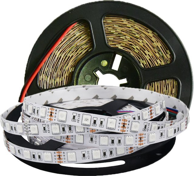 GAHADA RGBW LED Streifen mit SMD 5050 2835 Dioden, 12V, IP65 wasserdicht, Multicolor und Weiß, 300 LEDs pro Meter, schneidbar - Bild 1