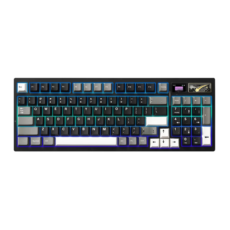 YUNZII IF99 Mechanische Gaming-Tastatur in Schwarz mit Smart LCD Display, QMK/VIA Custom, Wireless und RGB-Beleuchtung für Mac und Windows - Bild 6