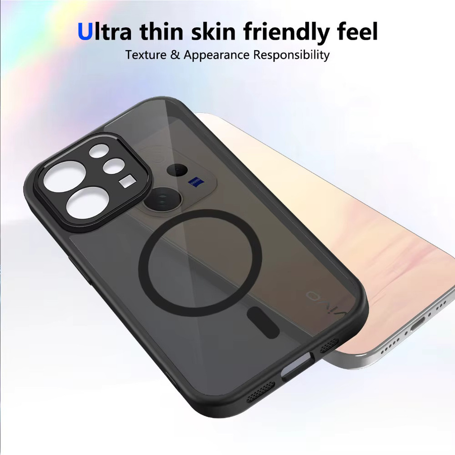 RYWILL Matte Handyhülle mit magnetischer drahtloser Ladefunktion für Vivo V70 Elite V70 FE X300 FE X200 FE S30 Pro Mini S50 - Bild 2