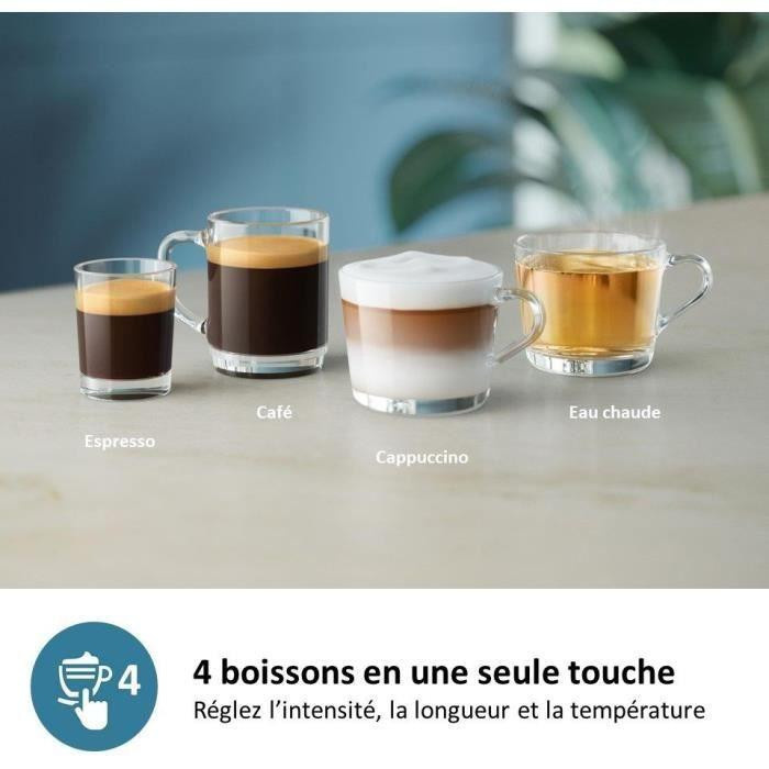 Philips Serie 2200 EP2230/10 LatteGo Vollautomat Espressomaschine mit Keramikmahlwerk in Schwarz - Bild 3