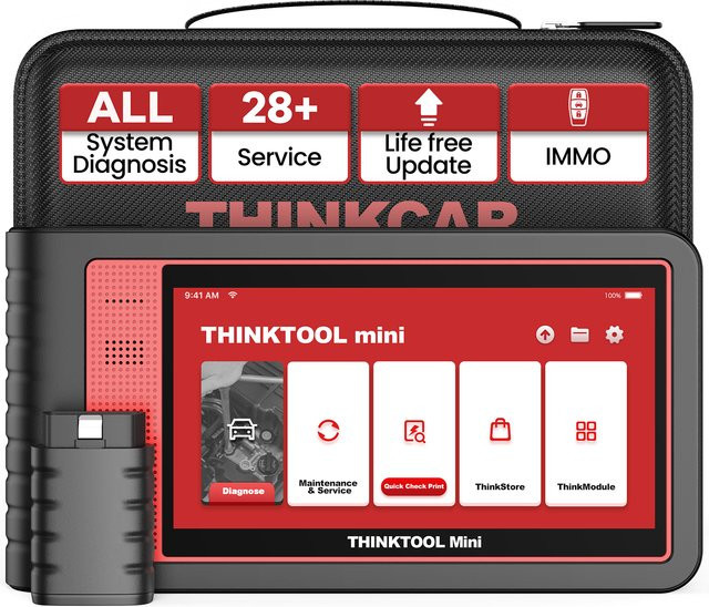 THINKTOOL MINI OBD2-Scanner Diagnosescanner mit 28 Reset-Funktionen in Schwarz - Bild 1