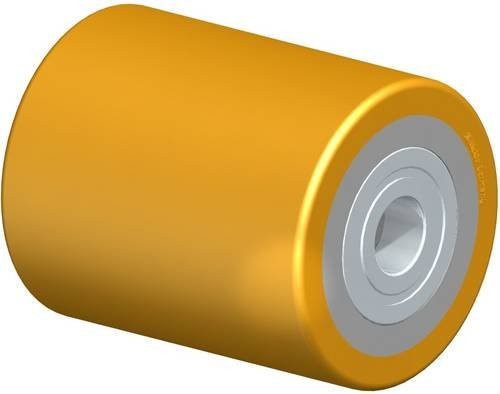 Blickle Hubwagenrolle HTH 82X100/20-100K in Braun und Gelb mit einem Rad-Durchmesser von 82 mm und einer Tragfähigkeit von maximal 920 kg - Bild 1