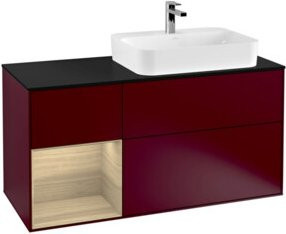 V&B Waschtischunterschrank Finion mit Regal links, Breite: 120 cm, Tiefe: 50,1 cm, Höhe: 50,1 cm - Bild 1