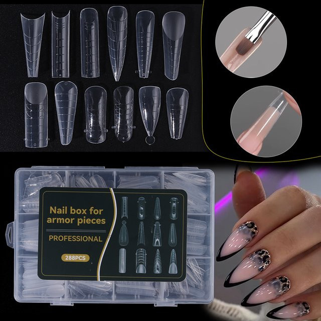 SWEET TREND Nagelformen, 288 Stück, 12 Arten, 12 Größen, Maniküre-Zubehör - Bild 1