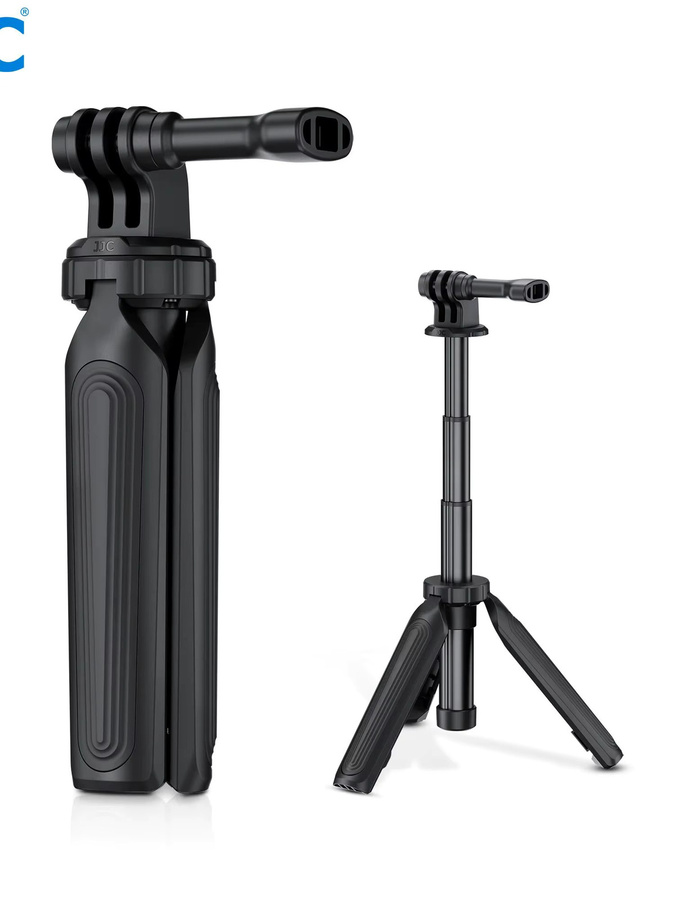 JC Mini Selfie-Stick Stativ für DJI Osmo Pocket 3, Action 5 Pro, GoPro Hero 13 12 11 10 9 und Insta 360 X4 X5 in Schwarz oder Weiß - Bild 7