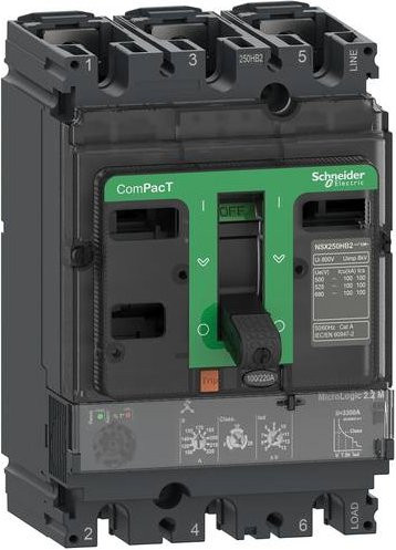 Schneider Electric C10R32M100 MCB Leistungsschalter Grau - Bild 1