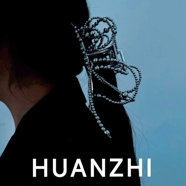 Huanzhi Haarklammer, Silber Farbe, Perlen, Quaste, Damen - Bild 1