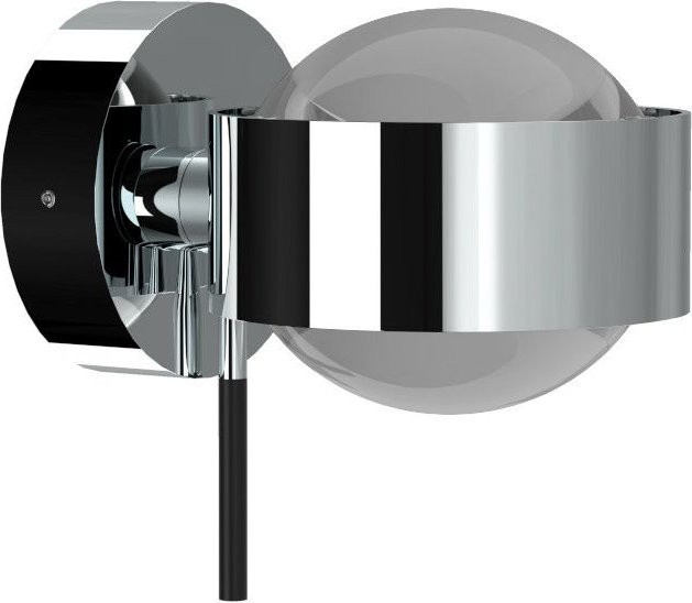 Top Light Puk Mini Wall Wandleuchte in Chrom mit matter Glaskugel - Bild 1