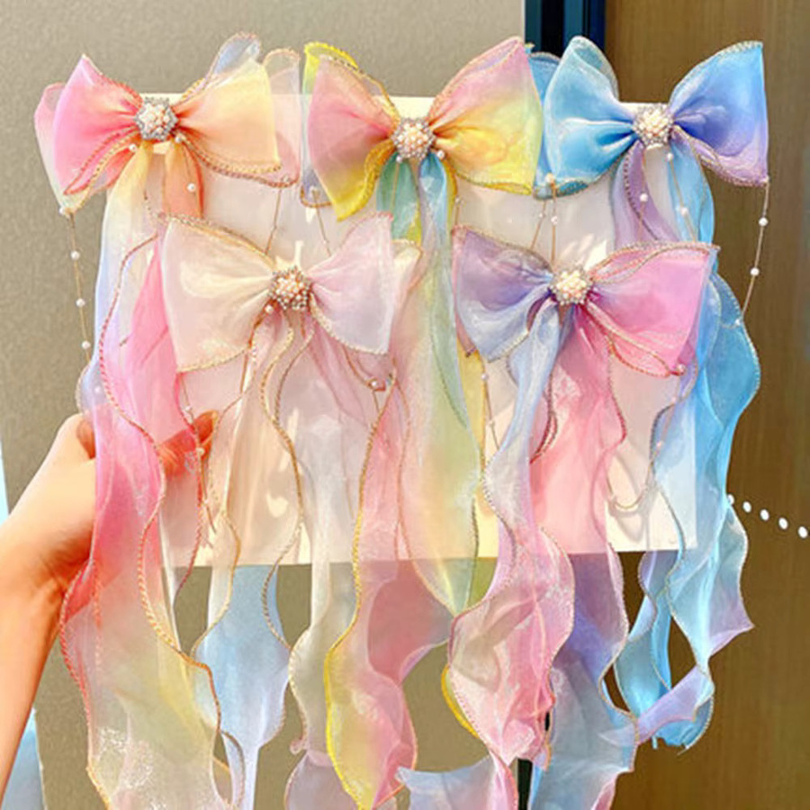 Geflochtenes Stirnband mit Blumenband, Fliege für Mädchen, Kinder - Bild 3
