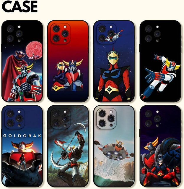 U-UFO Robo Grendizer Goldorak Handyhülle aus weichem TPU für iPhone 11 bis iPhone 17 Pro Max Plus Mini in Multicolour - Bild 1