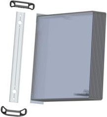 Tarifold PRO Wandelement Schwarz mit 10 magnetischen DIN A4 Tafeln und Metalldrehzapfen Befestigungssystem - Bild 1