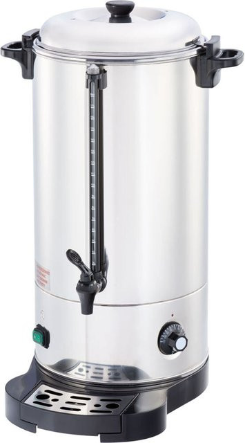 Stalgast Heißwasser-Spender aus Edelstahl in Silber, H: 60,2 cm, Ø: 28,8 cm - Bild 1