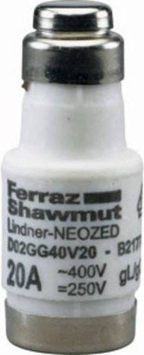Mersen Neozed-Sicherung D02 25A 400V 01701.025000 - Bild 1