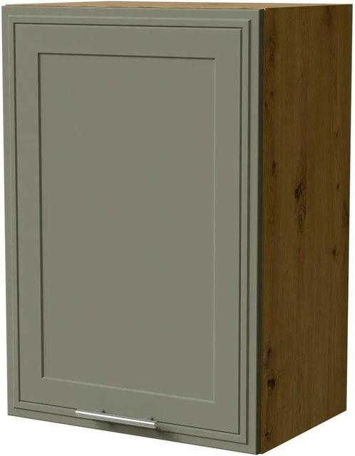 Feldmann-Wohnen Hängeschrank Salo W2 in Eiche Artisan und Reed Green Matt mit Kassettenoptik, B/T/H: 50 x 32,5 x 72 cm - Bild 1
