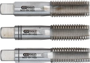 KS Tools HSS Handgewindebohrer-Set M18 x 2,5, 3-teilig, silberfarben - Bild 2