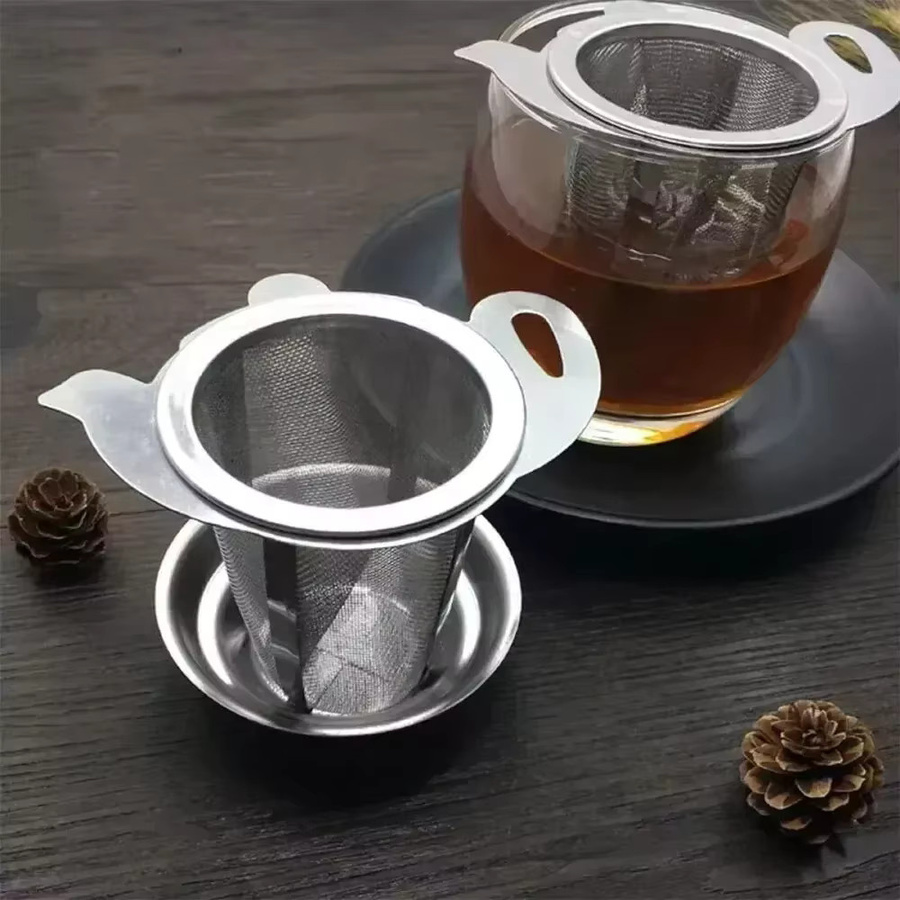 Edelstahl Teefilter in Teekannenform für Tee, Kräuter und Gewürze, Silber - Bild 4