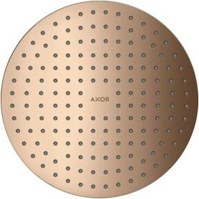 Hansgrohe Axor Kopfbrause 250 1jet in Poliert Rotgold mit Rain-Funktion und Anti-Kalk-Funktion, Durchmesser: 25,0 cm - Bild 1