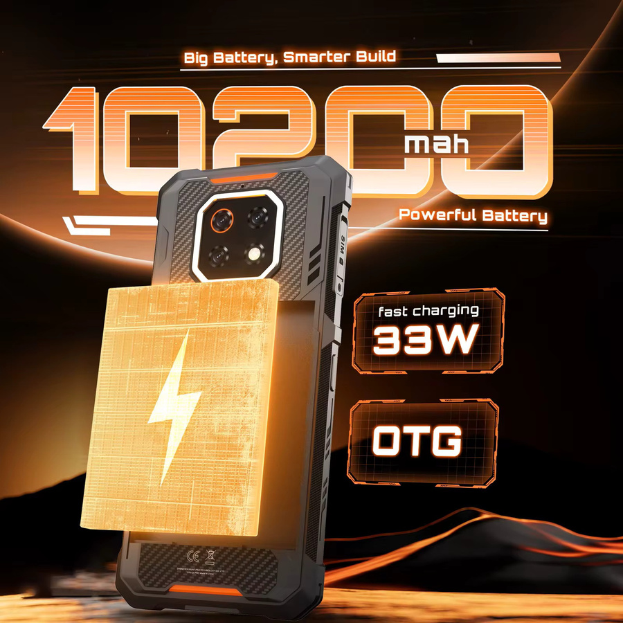 Cubot KingKong ES 3 Robustes Smartphone mit Android 15, 10200mAh Akku, 16GB RAM, 256GB Speicher, 6,745 Zoll Display, 4G LTE und NFC in Schwarz oder Grau - Bild 3