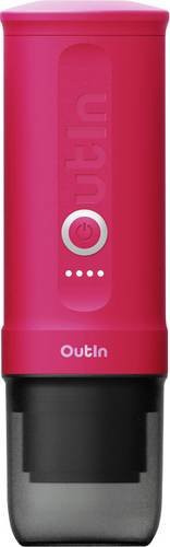 OutIn OTEM-01-CR Espressomaschine Pink für unterwegs mit Druckbrühsystem, Li-Ion Akku und Cold-Brew-Funktion für Nespresso Original Kapseln - Bild 1