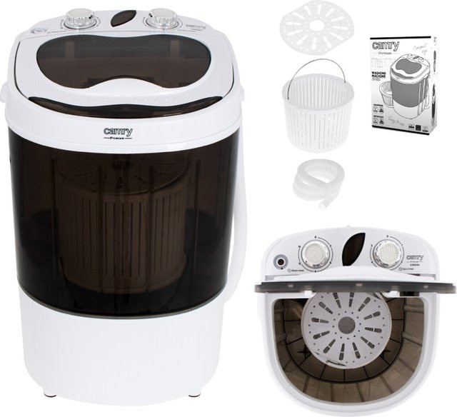 Camry CR 8054 Mini-Waschmaschine für Reisen und Camping, Toplader, Weiß, 3 kg - Bild 1