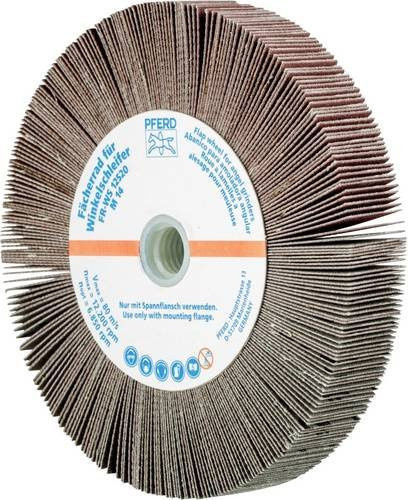 PFERD Lamellenschleifrad FR WS für Winkelschleifer, Durchmesser: 125 mm, Breite: 12,5 mm, Farbe: Braun, 2er-Pack - Bild 1