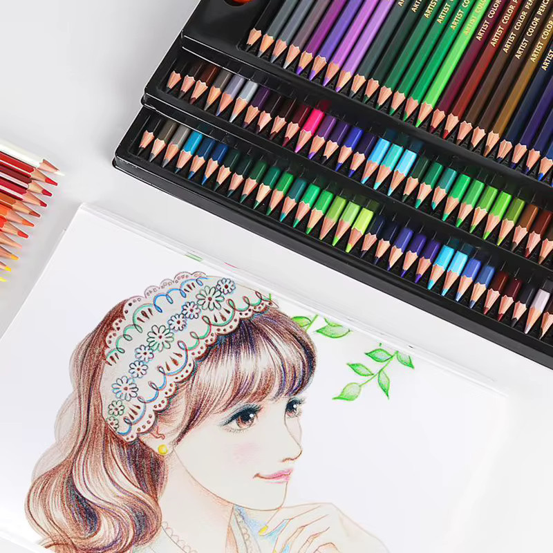 OBOS Buntstifte-Set mit 48 farbigen Pigmentstiften aus Holz für Erwachsene und Künstler - Bild 4