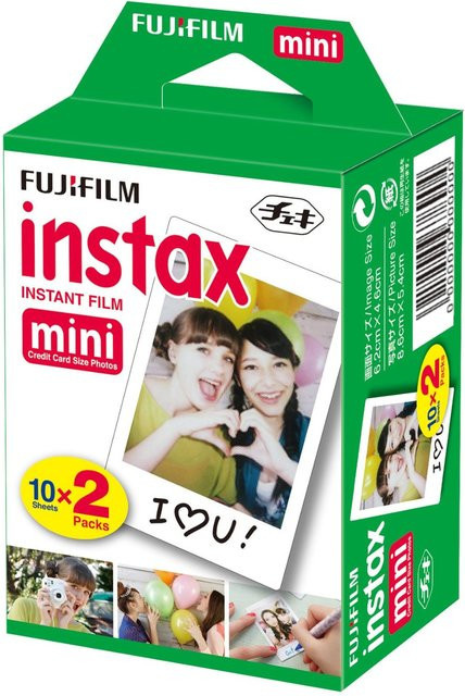Fujifilm Instax Mini Standard Sofortbildkamera-Filme Twin Pack, Multicolor (2 x 10 Stück) - Bild 1