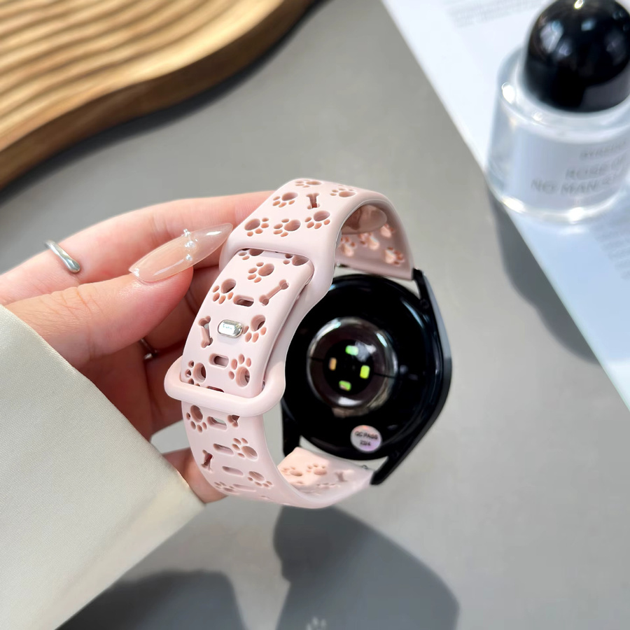 CHIICSMART Uhrenarmband Hundepfoten, Silikon, Verspielt - Bild 2