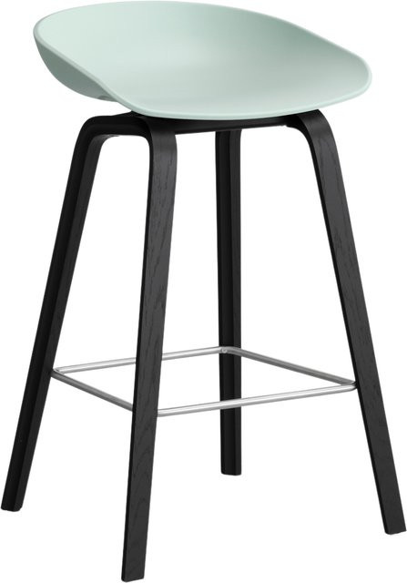HAY About A Stool AAS 32 Hocker in Grün aus Polypropylen und Holz - Bild 1
